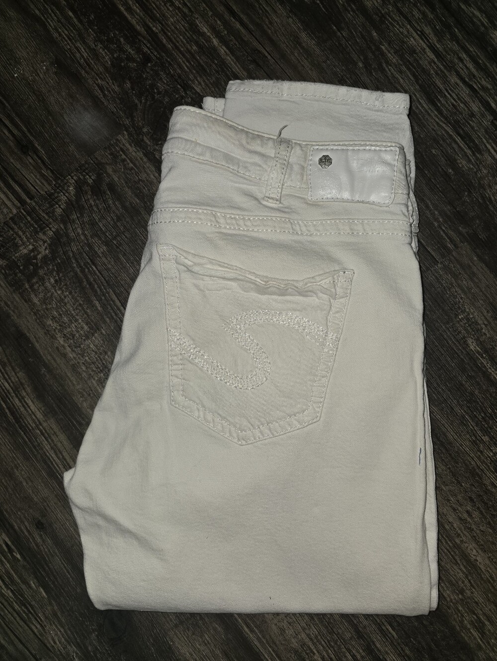 Women’s Silver SUKI 33/24 High Capri Jeans Super Stretch